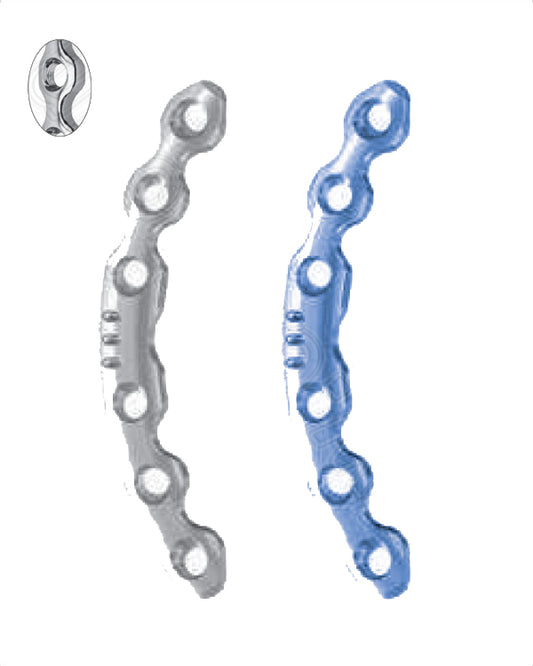 Symphyseal Plate 3.5 With Coaxial Holes And 2 DCP