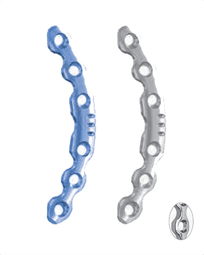Symphyseal Plate 3.5 With Coaxial Holes And 2 DCP