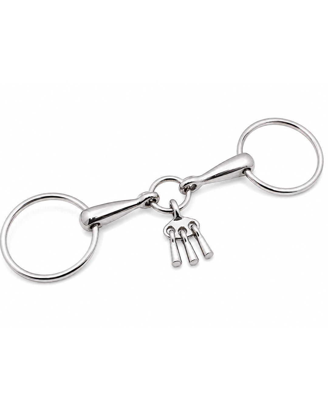 Three-Key Loose Ring Snaffle Horse Bit