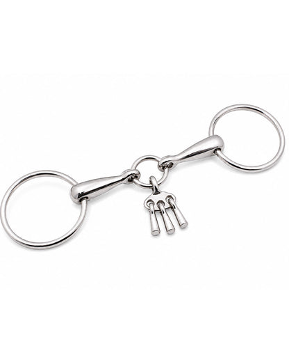 Three-Key Loose Ring Snaffle Horse Bit