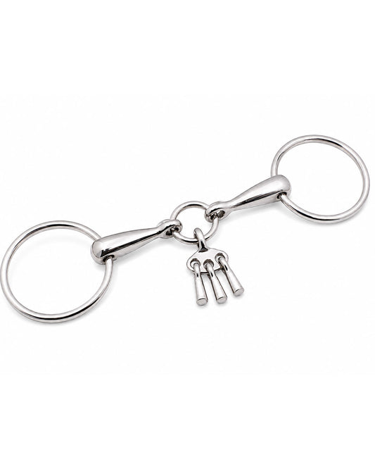 Three-Key Loose Ring Snaffle Horse Bit