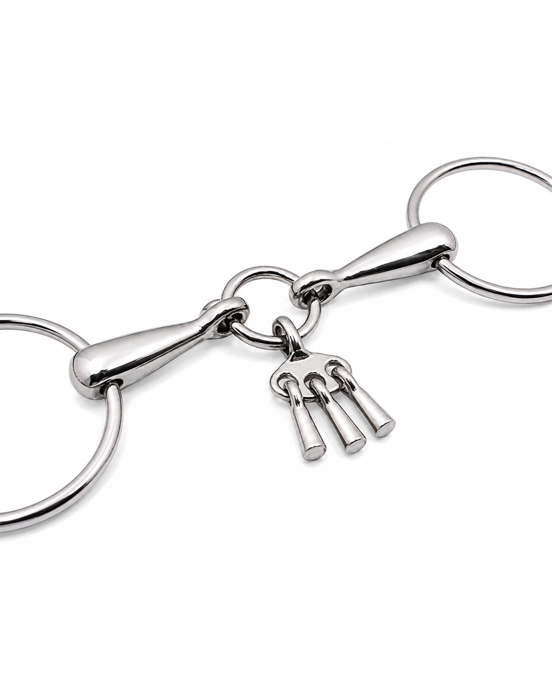 Three-Key Loose Ring Snaffle Horse Bit