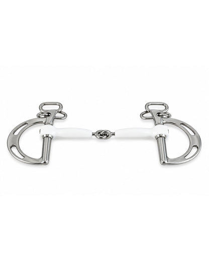 Three-Ring Gag Horse Bit with Soft Mouthpiece