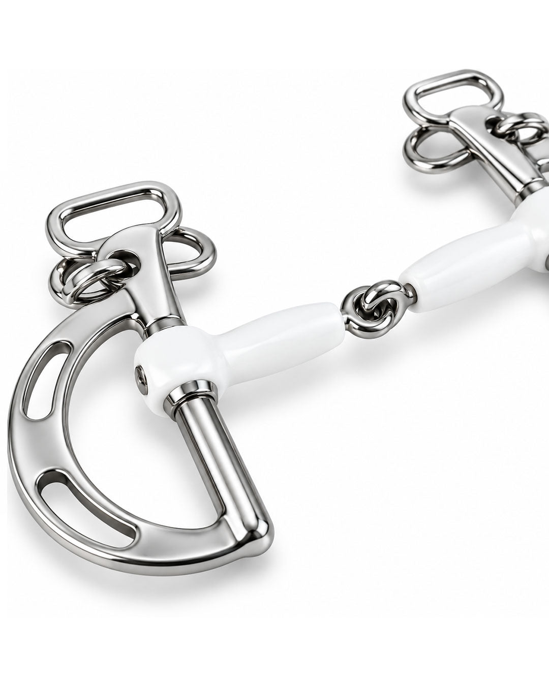 Three-Ring Gag Horse Bit with Soft Mouthpiece