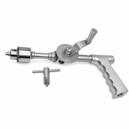 Universal Open Hand Drill with Stainless-Steel Gear Mechanism for Orthopedic Fixation