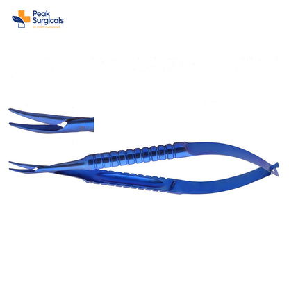 Porta aghi micro titanio curvo 18 cm