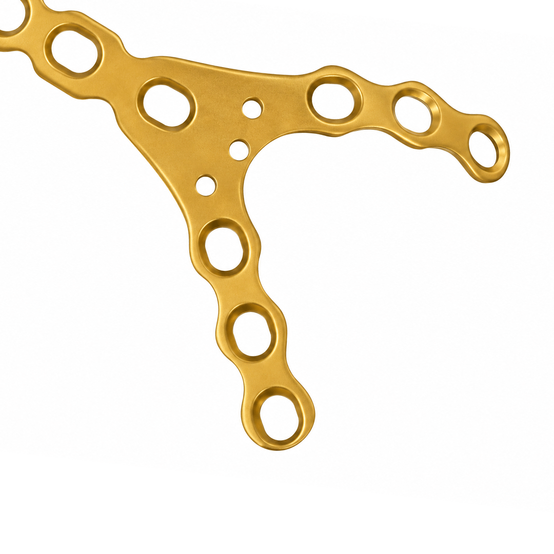 Y Fork Plate Stainless Steel & Titanium