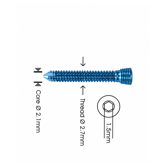 Vite di sicurezza autofilettante Ø 2,7 mm