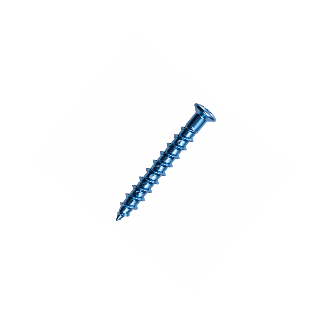 Parafuso de perfil baixo para osso esponjoso de 6,5 mm em titânio