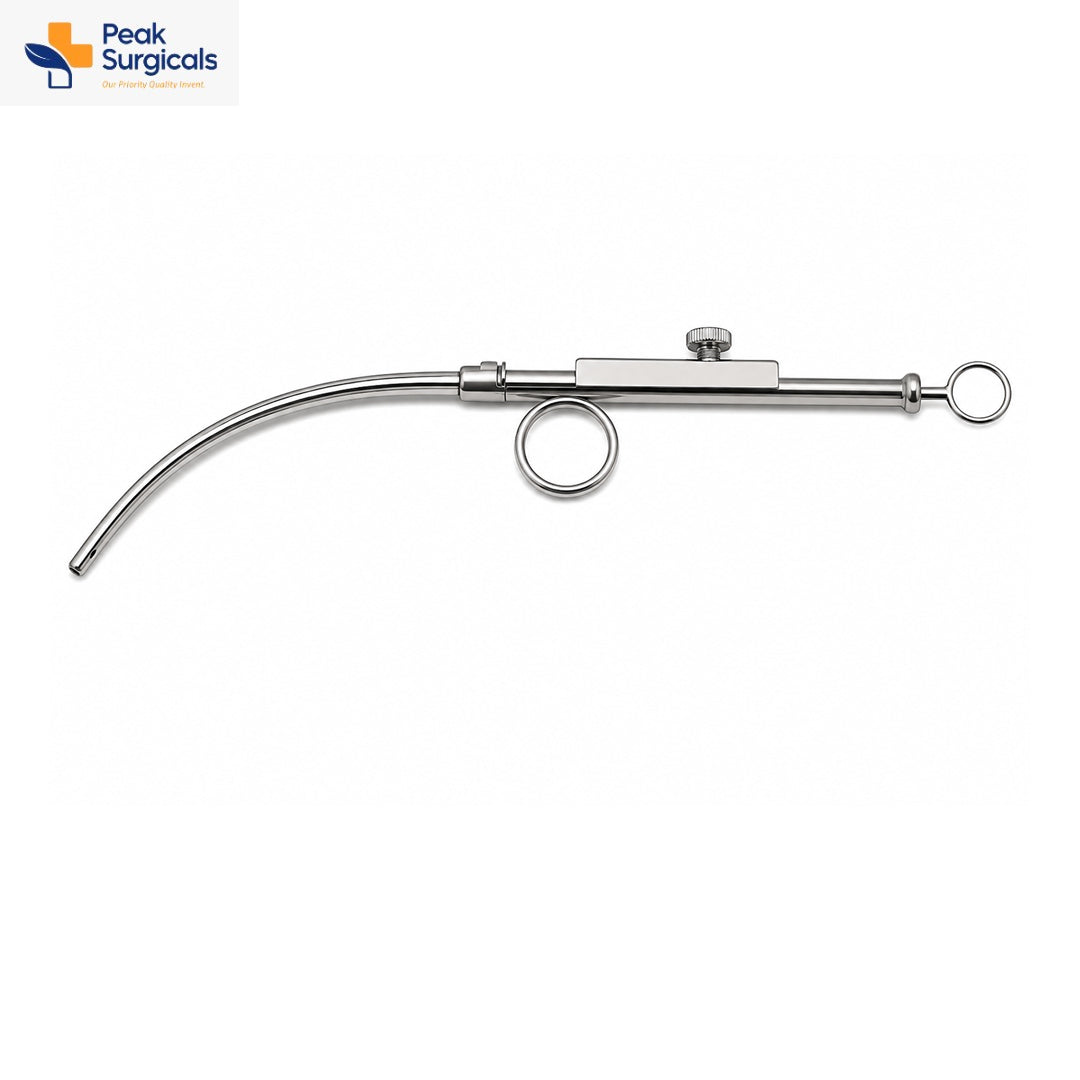 Stainless Steel Adjustable Suction Cannula with Finger Ring