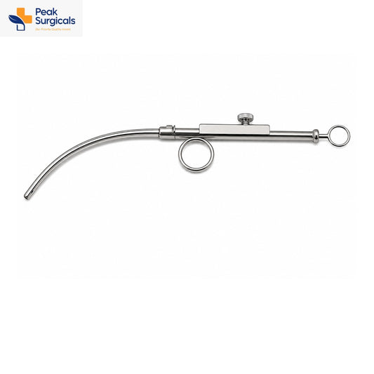 Stainless Steel Adjustable Suction Cannula with Finger Ring