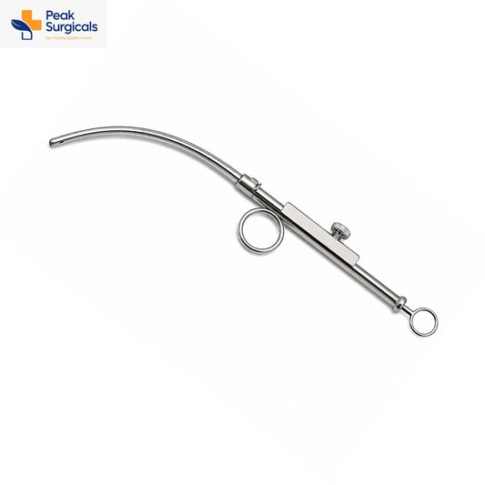 Stainless Steel Adjustable Suction Cannula with Finger Ring