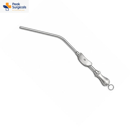 Stainless Steel Angled Suction Cannula with Handle