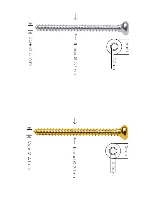 Cortex-schroef Ø 2,7 mm