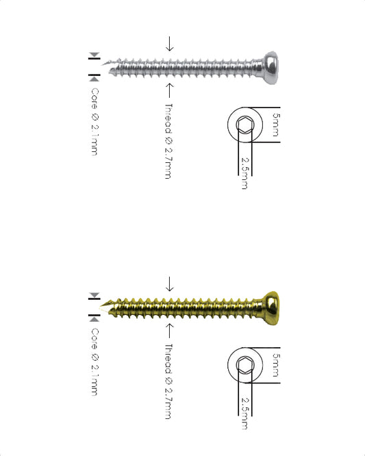 Cortex Schroef Ø 2,7 mm Zelftappend