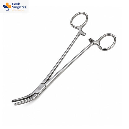 Stainless Steel Curved Serrated Surgical Forceps
