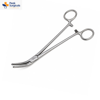 Stainless Steel Curved Serrated Surgical Forceps