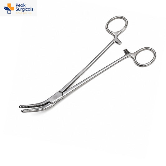 Stainless Steel Curved Serrated Surgical Forceps