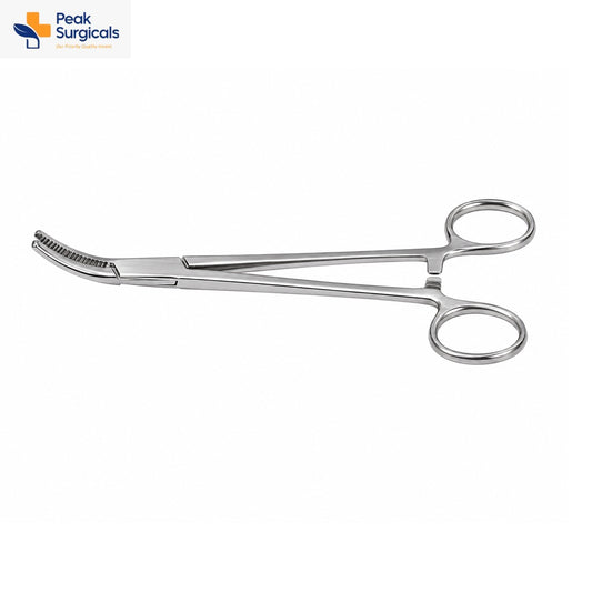 Stainless Steel Curved Surgical Forceps
