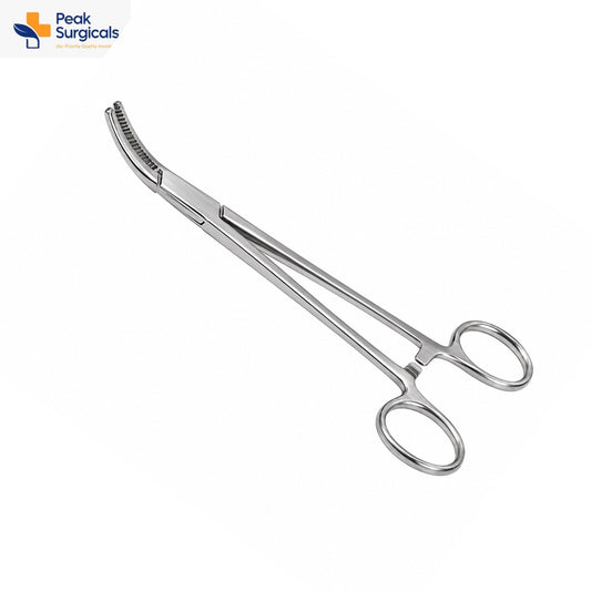 Stainless Steel Curved Surgical Forceps