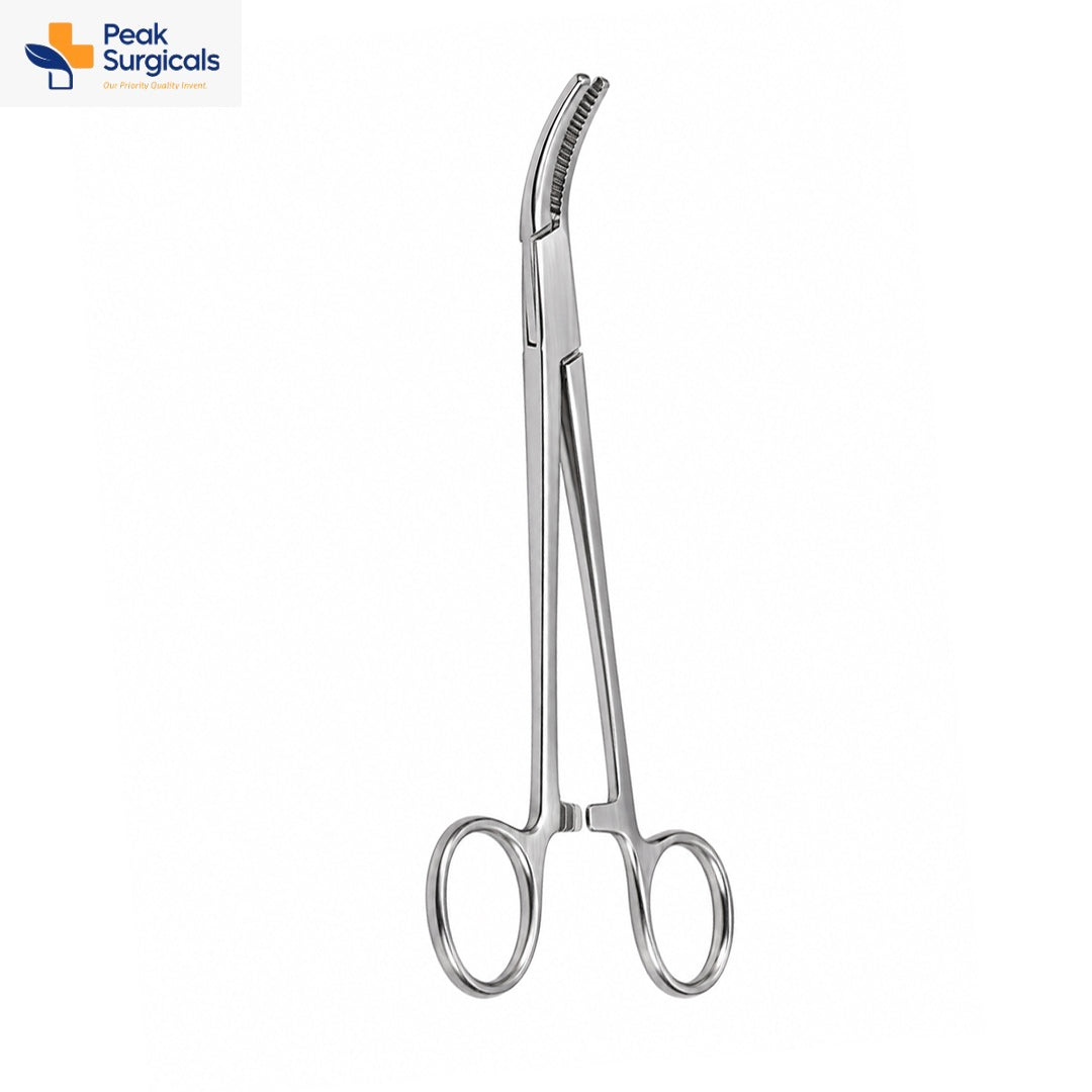 Stainless Steel Curved Surgical Forceps