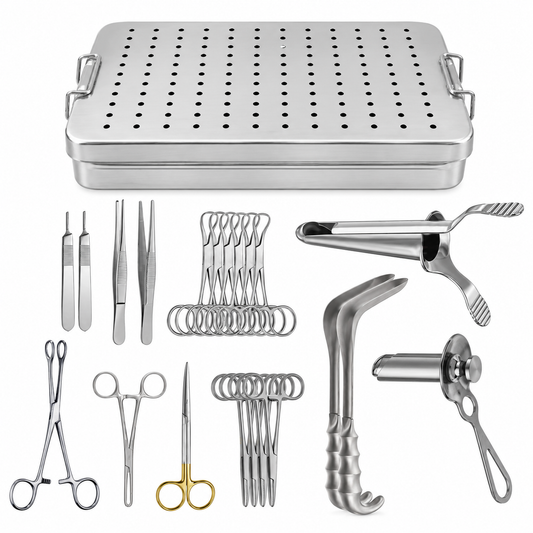 Proctology Rectal Surgery Kit / Steel Box