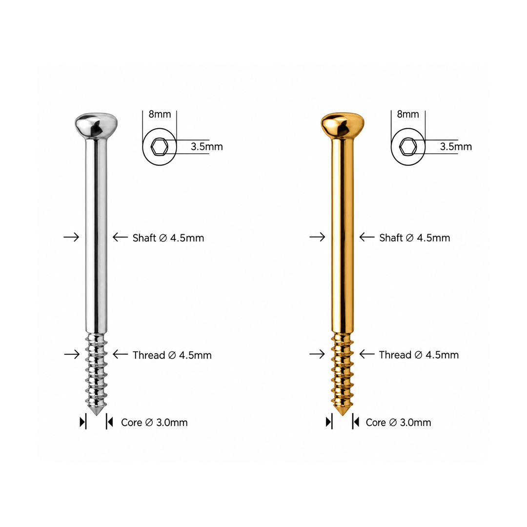 Cortex Cannulated Screw Ø4.5mm Short Thread