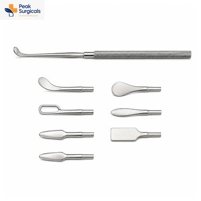 Stainless Steel Interchangeable Surgical Elevator Set