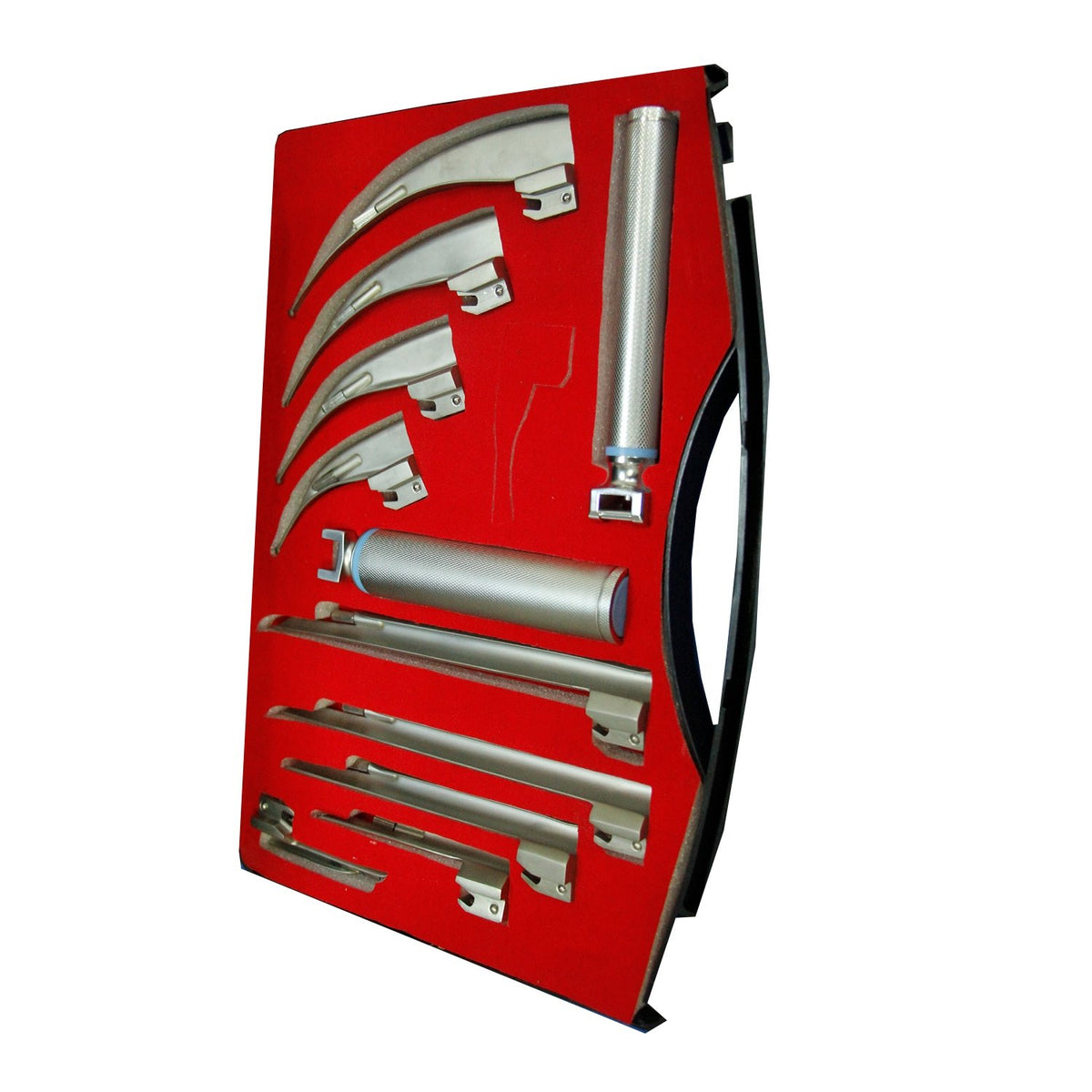 Mac and Miller Laryngoscope Set – Macintosh and Miller 10-Blade LED Direct Laryngoscopy Set