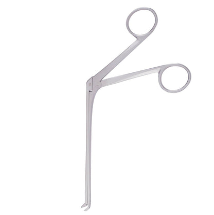 Peapod Intervertebral Disc Rongeur for 2–4mm Angled Spinal Disc Retrieval