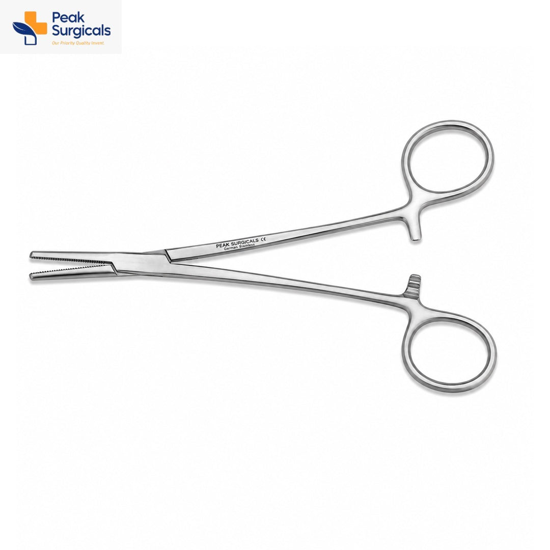 Stainless Steel Straight Hemostatic Forceps