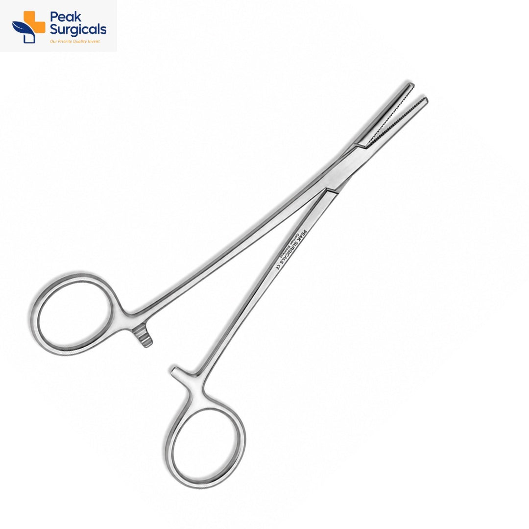 Stainless Steel Straight Hemostatic Forceps