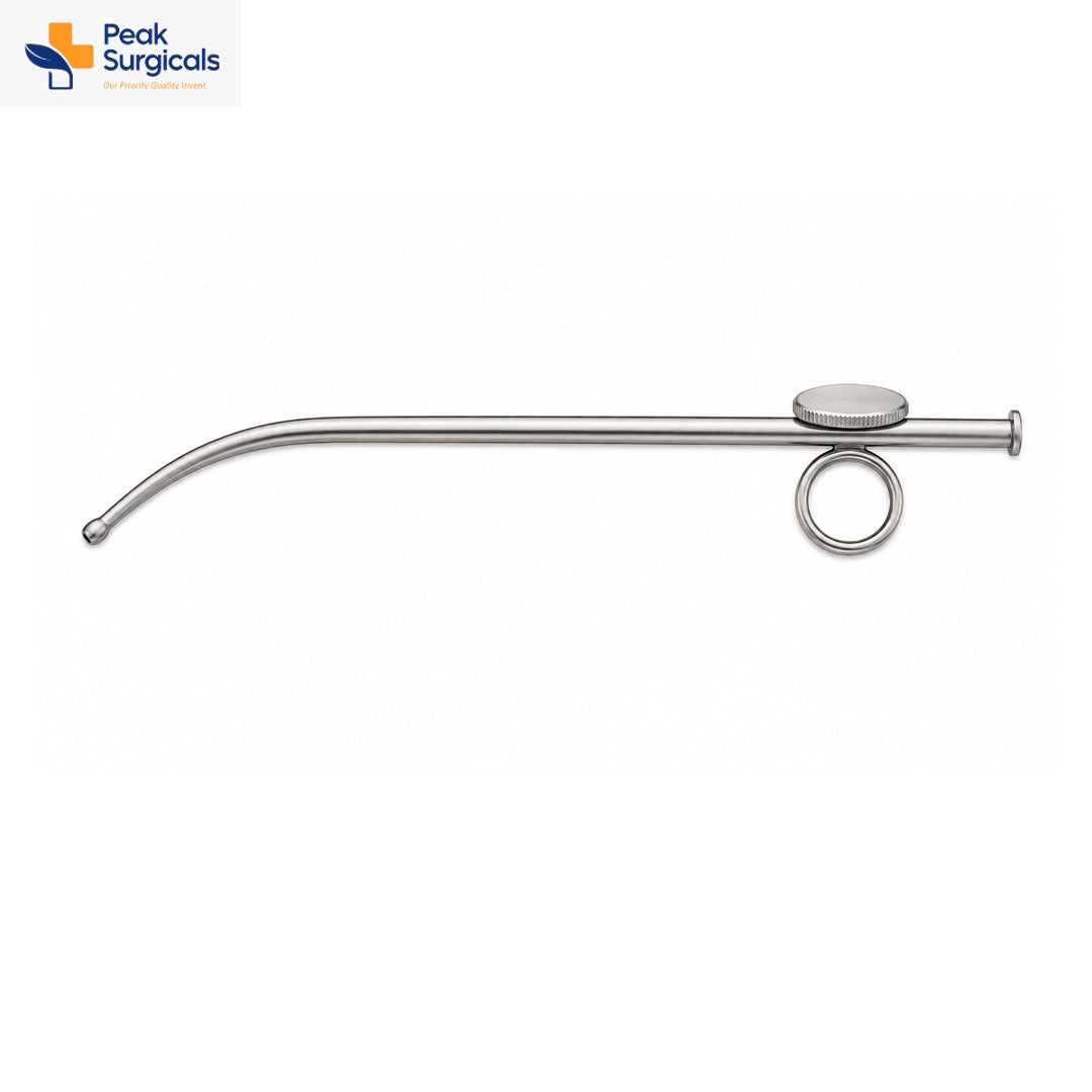Stainless Steel Suction Cannula with Finger Ring Control