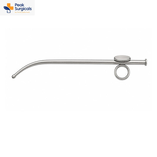 Stainless Steel Suction Cannula with Finger Ring Control