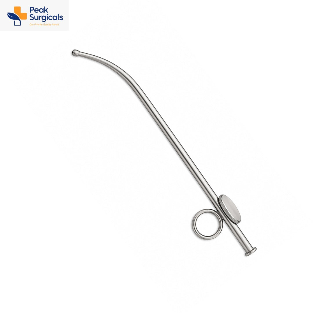 Stainless Steel Suction Cannula with Finger Ring Control