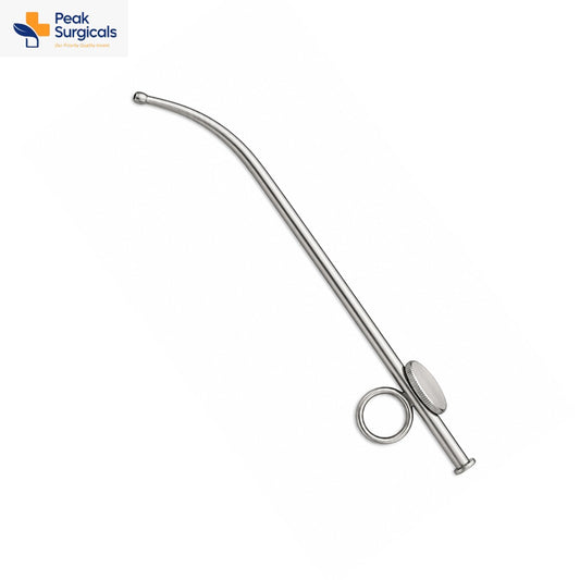 Stainless Steel Suction Cannula with Finger Ring Control
