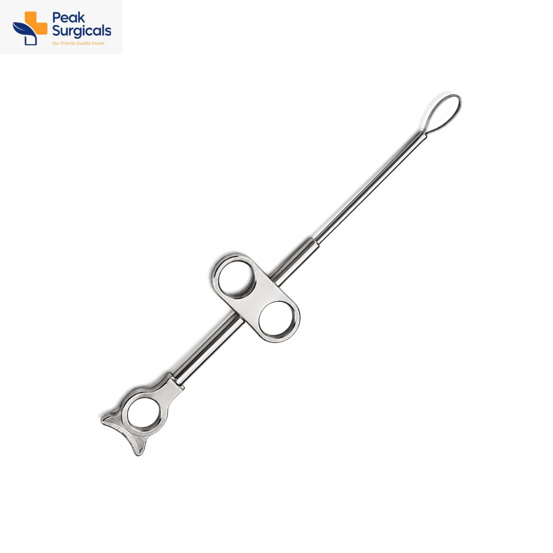 Stainless Steel Tonsil Snare with Loop Handle
