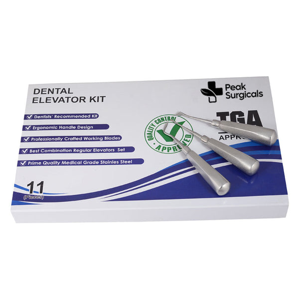 Dental Root Elevators Set for Teeth Extraction and Luxating - Health & Beauty