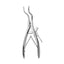 Dental Mouth Gags Tongue Forceps - 16cm