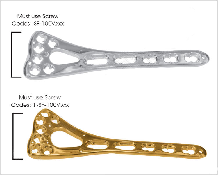 Safety Lock Variable Angle Two Column Volar Distal Radius Plate 2.4mm 6 Head Holes, Width 19.5MM, Narrow Κύρια εικόνα προϊόντος