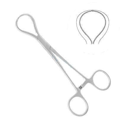 Lewin Bone Forceps 7" Slightly Curved