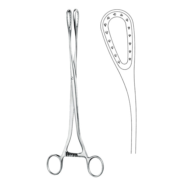 Ovum Forceps Curved 27 cm