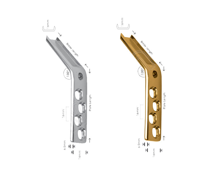 Angled Blade Plate 130° (With Dynamic Compression Holes)