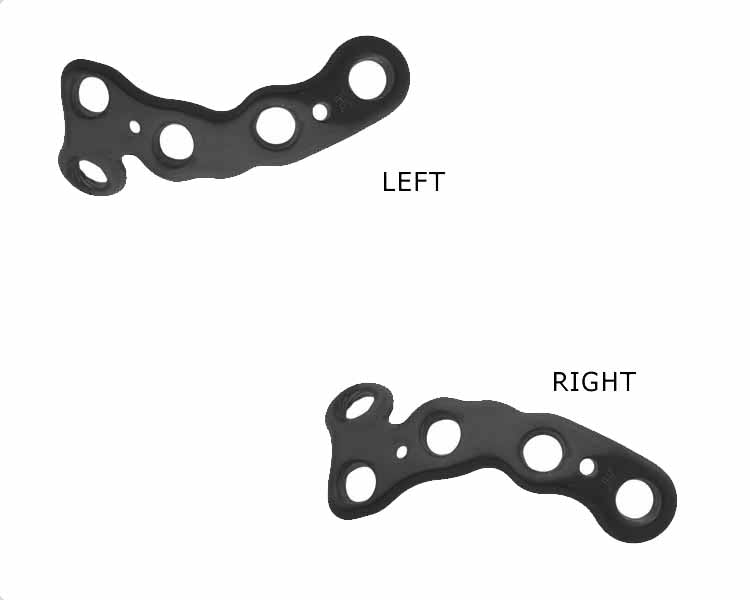 Calcaneous Anterior Convex Safety Lock Plate 3.5 Left & Right