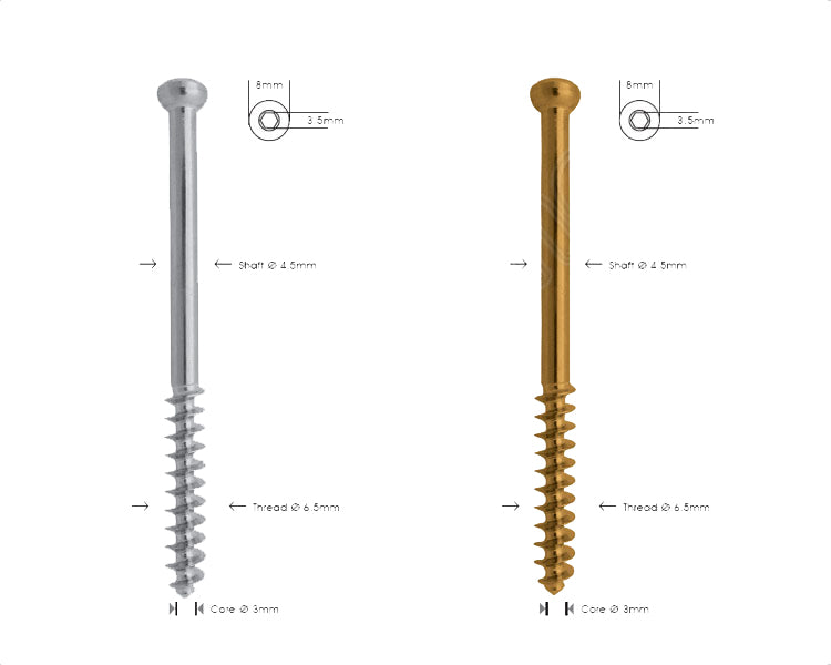 Cancellous Bone Screw Ø 6.5mm, 32mm Thread Main image