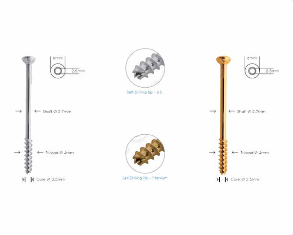 Cannulated Cancellous Screw Ø 4.0mm - Short Thread