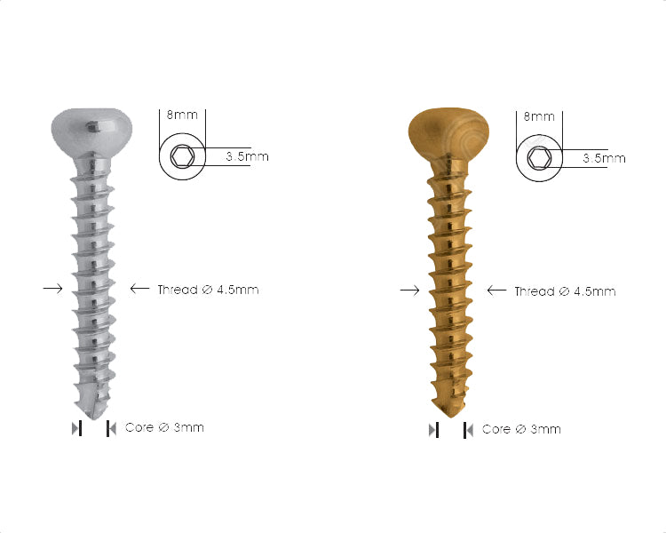 Cortex Screw Ø 4.5mm - Self Tapping