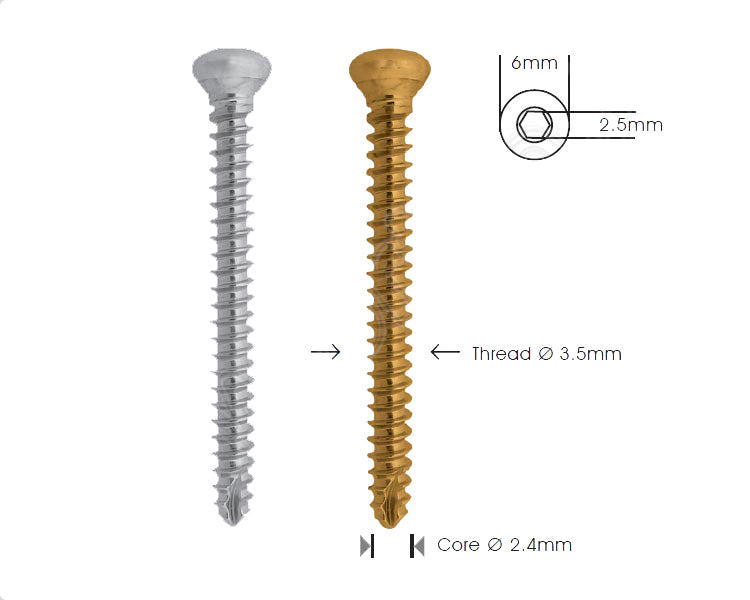 Cortex Screw ∅3.5mm Self Tapping Κύρια εικόνα προϊόντος