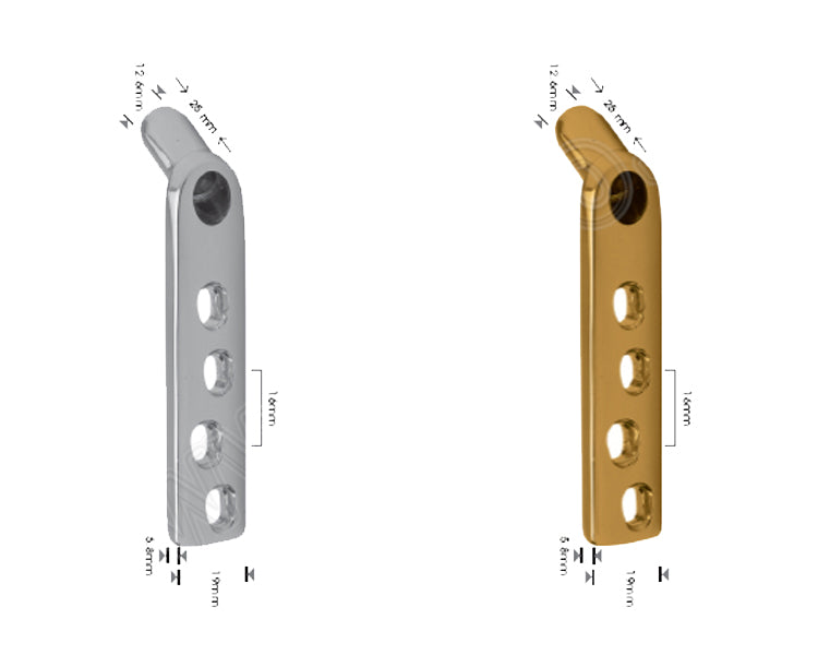 Dynamic Hip Compression Plate - Short Barrel (with Dynamic Compression Holes)