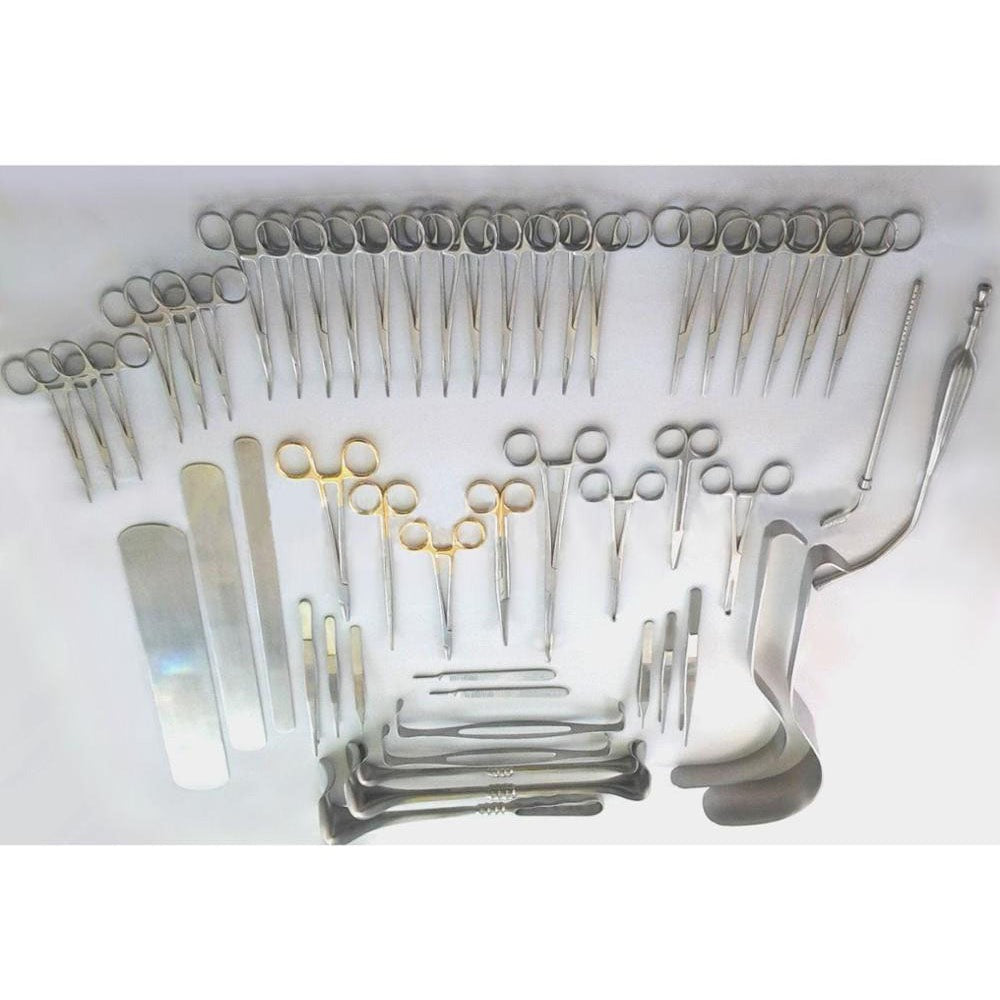 Basis laparotomie-instrumenten 104-delige operatieset Secundaire afbeelding